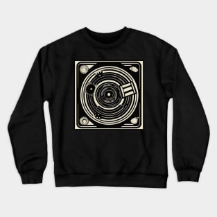 Vinyl Record Turntable Crewneck Sweatshirt